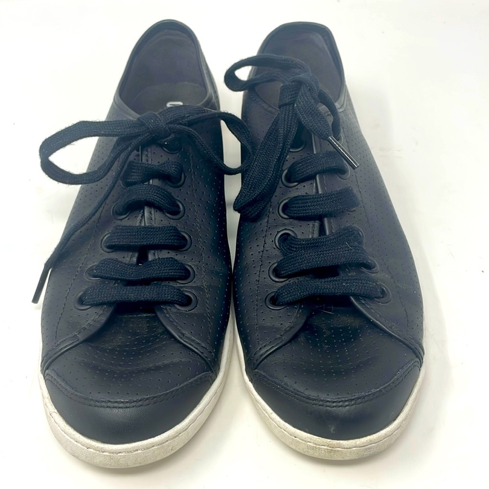 Camper Mallorca Black Lace-Up Sneakers Size 10 Excellent Condition